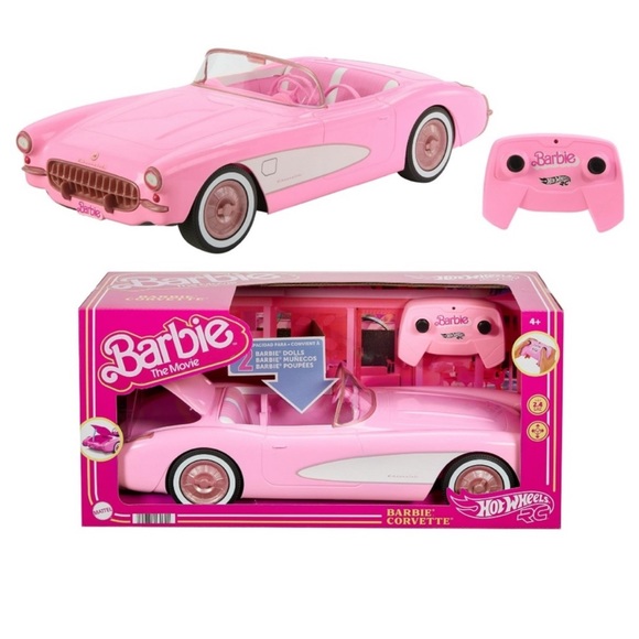 Barbie Other - Barbie Pink Remote Control Convertible Car
